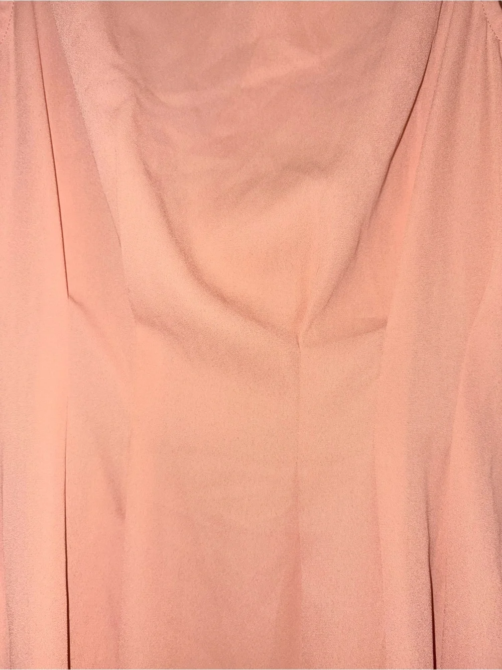 Doe & Rae Sleeveless Button-Front High-Low Dress in Peach
